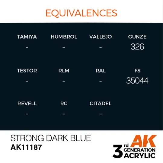 Strong Dark Blue 17ml - AK Interactive AK11187