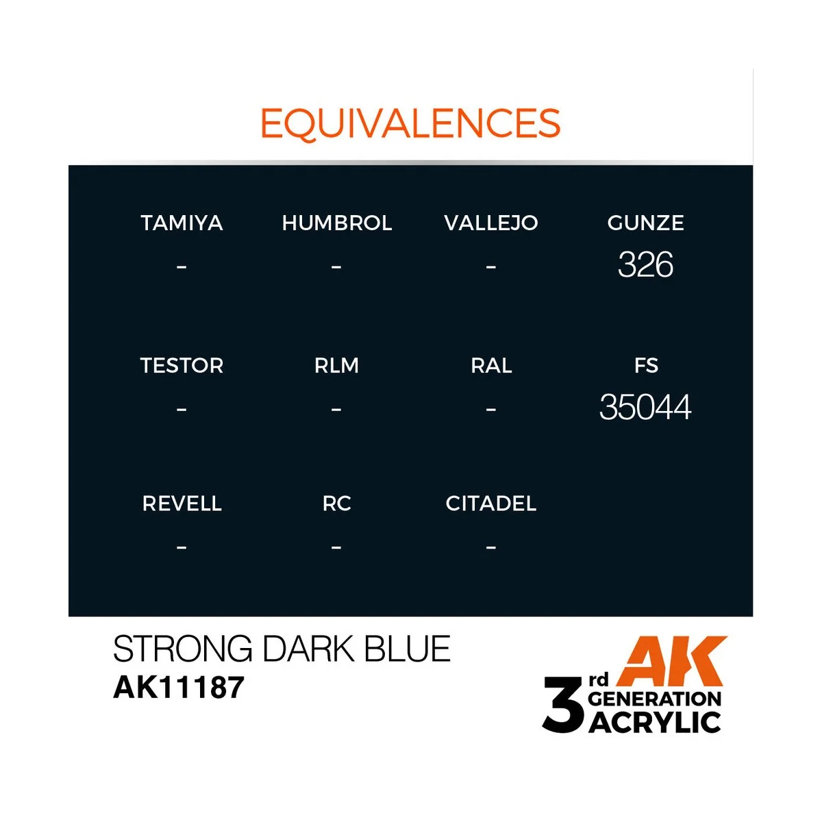 Strong Dark Blue 17ml - AK Interactive AK11187 Strong Dark Blue 17ml - AK Interactive AK11187