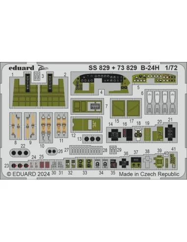 [NO_DESC] B-24H, 1/72 - Eduard Accessories BIG72183