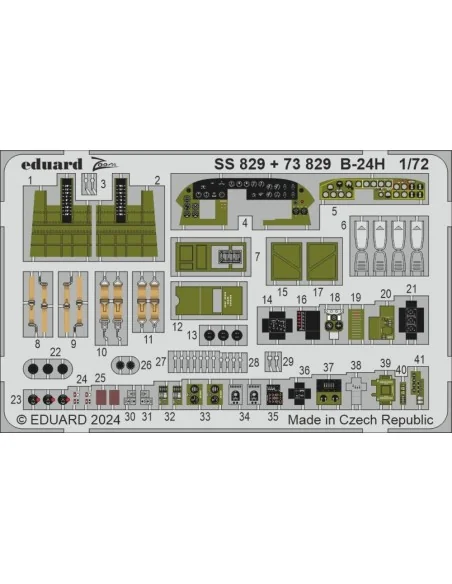[NO_DESC] B-24H, 1/72 - Eduard Accessories BIG72183