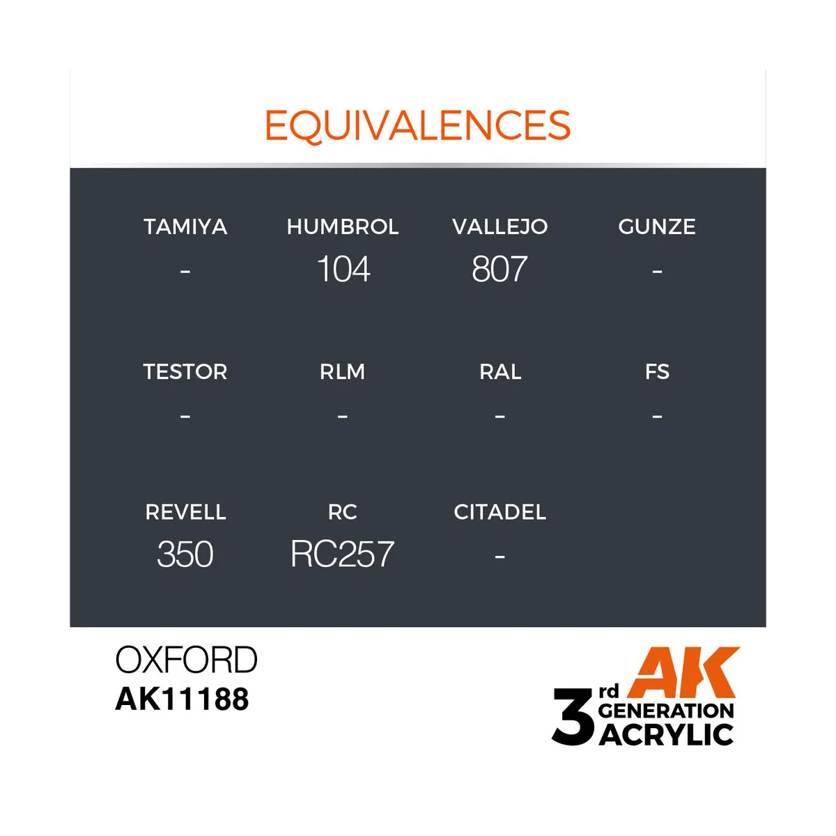 Oxford 17ml - AK Interactive AK11188 Oxford 17ml - AK Interactive AK11188