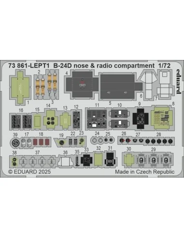 [NO_DESC] B-24D part I for Airfix, 1/72 - Eduard Accessories BIG72189