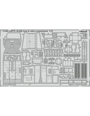 [NO_DESC] B-24D part I for Airfix, 1/72 - Eduard Accessories BIG72189