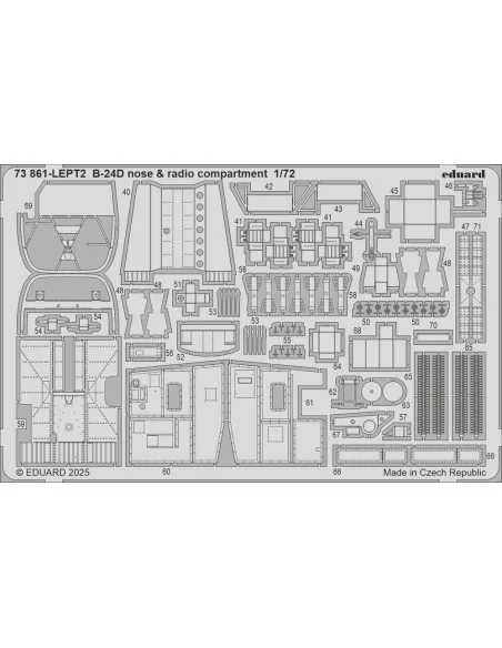 B-24D part I for Airfix, 1/72 - Eduard Accessories BIG72189