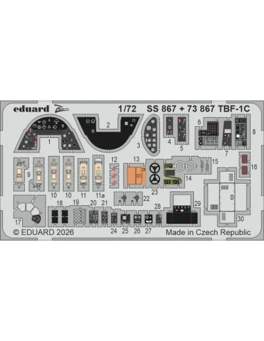 TBF-1C for Hobby Boss, 1/72 - Eduard Accessories BIG72191