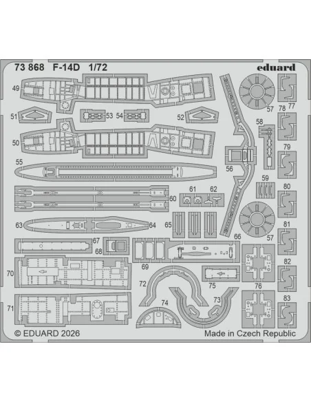 [NO_DESC] F-14D for Tamiya, 1/72 - Eduard Accessories BIG72193