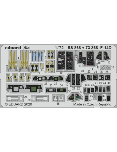 [NO_DESC] F-14D for Tamiya, 1/72 - Eduard Accessories BIG72193
