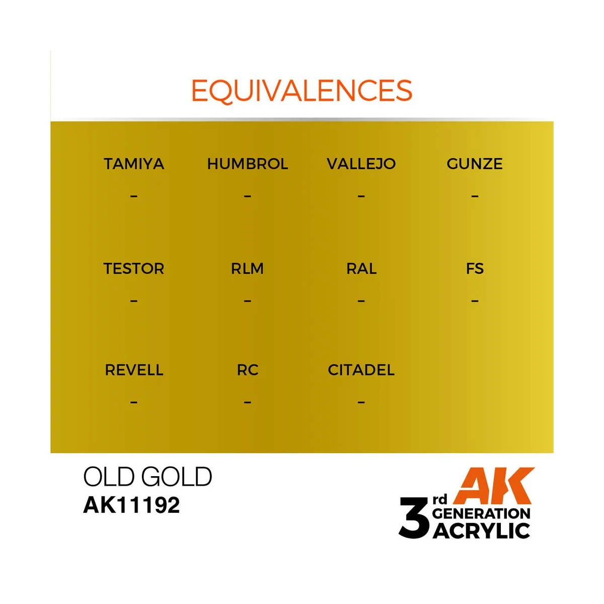 Old Gold 17ml - AK Interactive AK11192