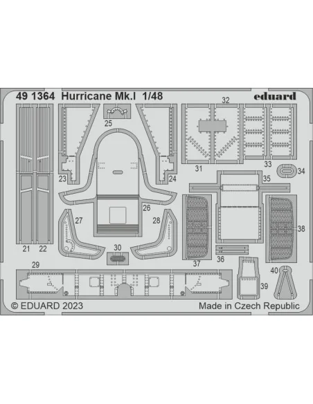 Hurricane Mk.I 1/48 HOBBY BOSS, 1/48 - Eduard Accessories BIG49380