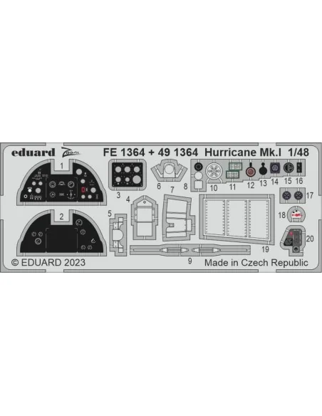 Hurricane Mk.I 1/48 HOBBY BOSS, 1/48 - Eduard Accessories BIG49380