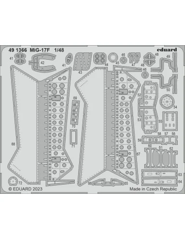 MiG-17F 1/48 AMMO, 1/48 - Eduard Accessories BIG49383