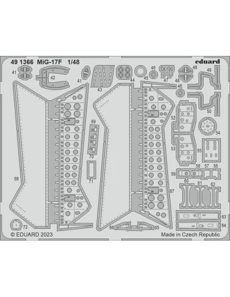 [NO_DESC] MiG-17F 1/48 AMMO, 1/48 - Eduard Accessories BIG49383