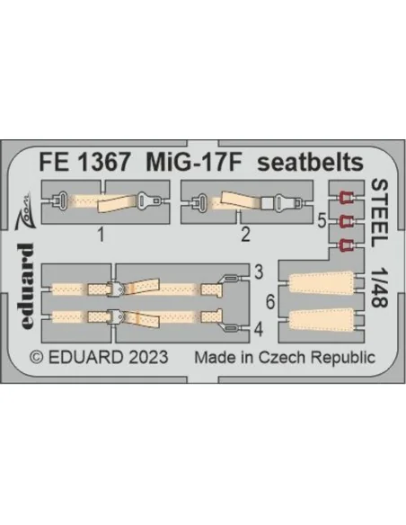MiG-17F 1/48 AMMO, 1/48 - Eduard Accessories BIG49383