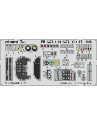 Yak-9T, 1/48 - Eduard Accessories BIG49388