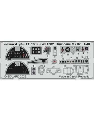 Hurricane Mk.IIc, 1/48 - Eduard Accessories BIG49390
