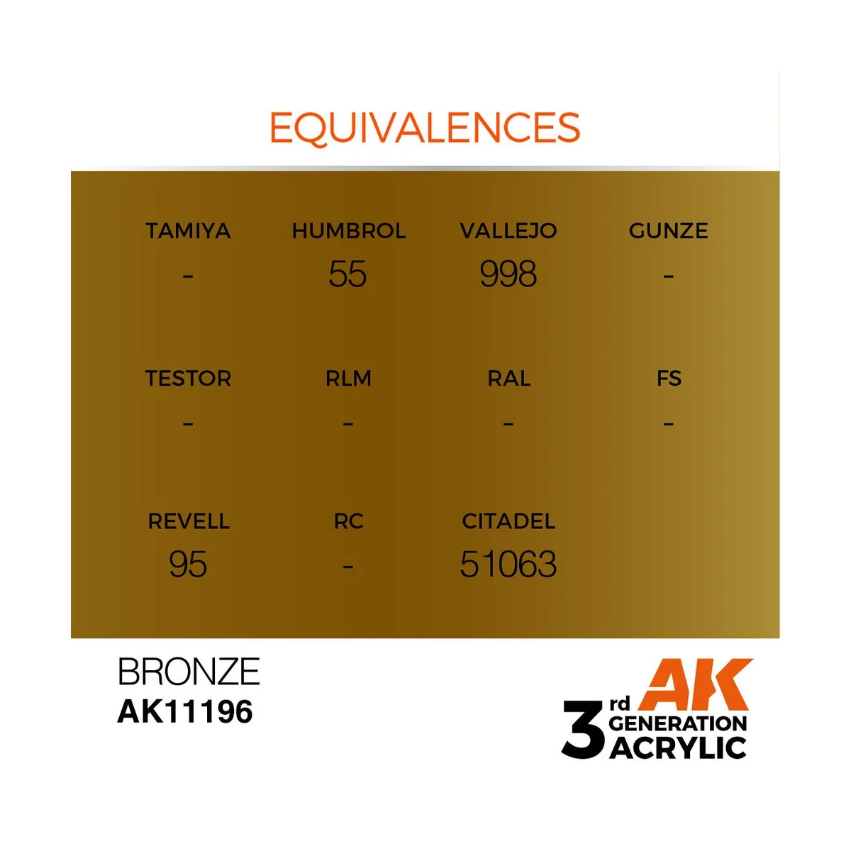 Bronze 17ml - AK Interactive AK11196