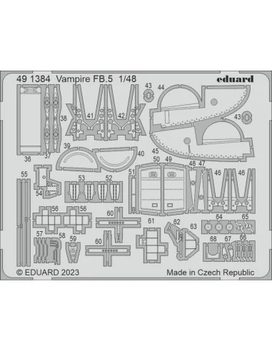 Vampire FB.5, 1/48 - Eduard Accessories BIG49394