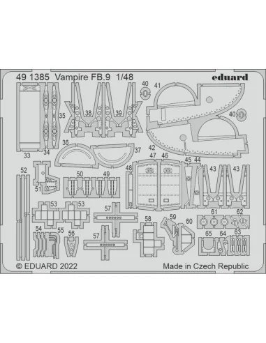 [NO_DESC] Vampire FB.9, 1/48 - Eduard Accessories BIG49395