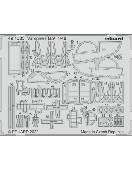 [NO_DESC] Vampire FB.9, 1/48 - Eduard Accessories BIG49395