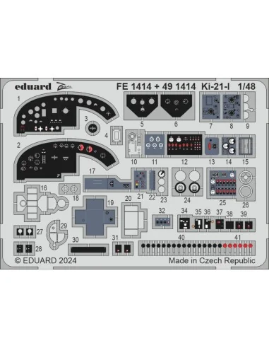 Ki-21-I ICM, 1/48 - Eduard Accessories BIG49403