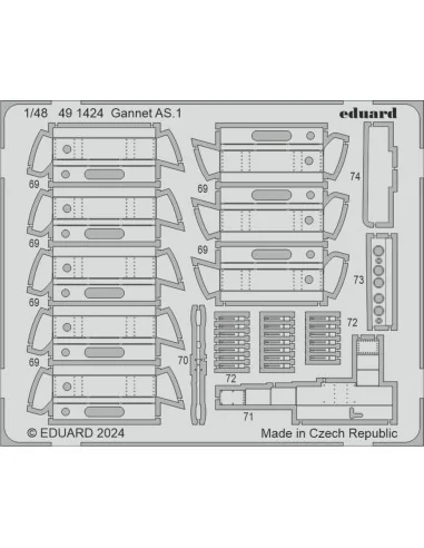 Gannet AS.1 AIRFIX, 1/48 - Eduard Accessories BIG49407