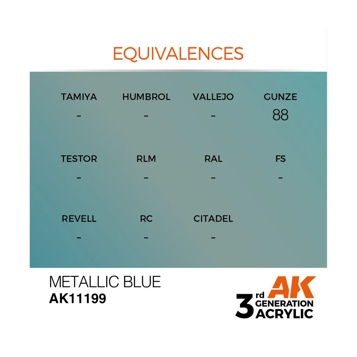 Metallic Blue 17ml - AK Interactive AK11199