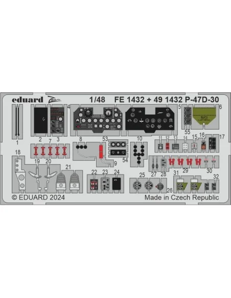 P-47D-30, 1/48 - Eduard Accessories BIG49410