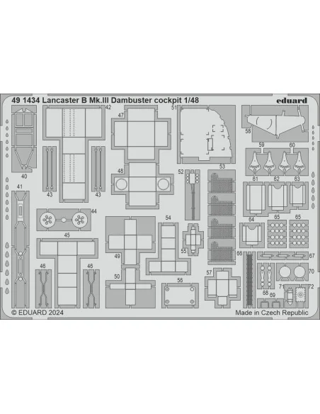 Lancaster B Mk.III Dambuster PART I, 1/48 - Eduard Accessories BIG4...