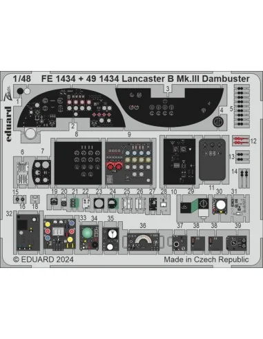 Lancaster B Mk.III Dambuster PART I, 1/48 - Eduard Accessories BIG4...