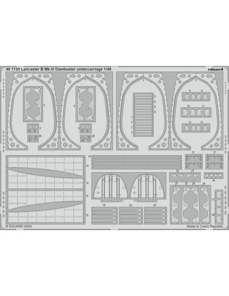 Lancaster B Mk.III Dambuster PART II, 1/48 - Eduard Accessories BIG...