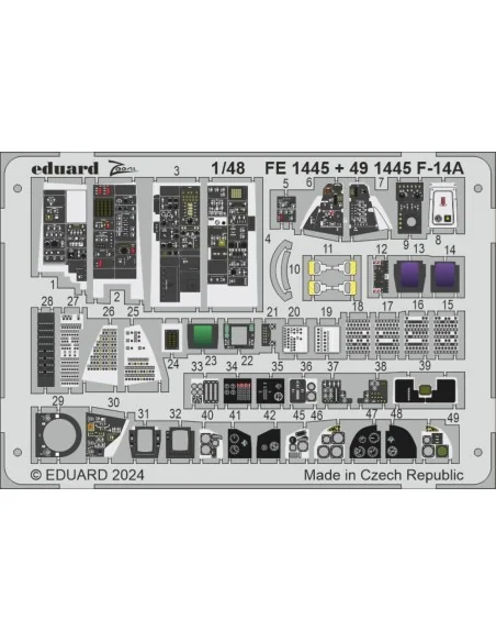 F-14A, 1/48 - Eduard Accessories BIG49418