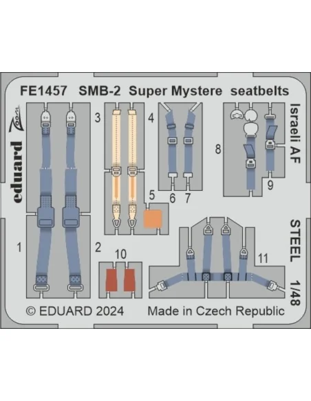 SMB-2 Super Mystere SPECIAL HOBBY, 1/48 - Eduard Accessories BIG49420