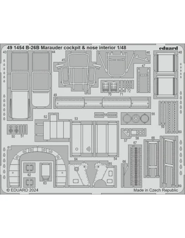 B-26B Marauder PART I ICM, 1/48 - Eduard Accessories BIG49421