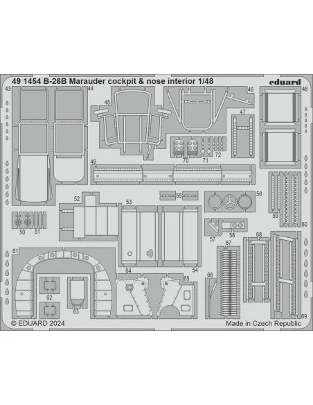 [NO_DESC] B-26B Marauder PART I ICM, 1/48 - Eduard Accessories BIG4...