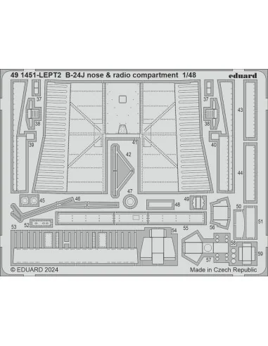 B-24J PART I HOBBY BOSS, 1/48 - Eduard Accessories BIG49423