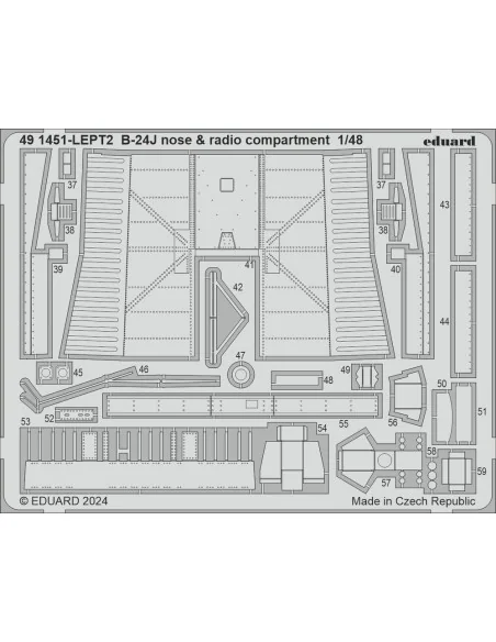 B-24J PART I HOBBY BOSS, 1/48 - Eduard Accessories BIG49423