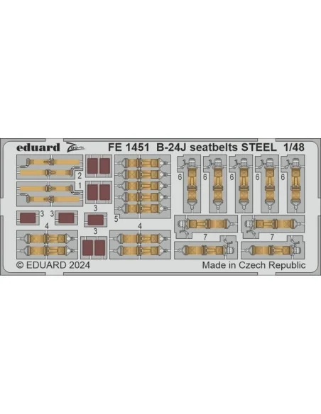 B-24J PART I HOBBY BOSS, 1/48 - Eduard Accessories BIG49423