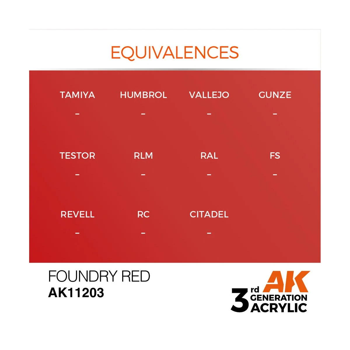 Foundry Red 17ml - AK Interactive AK11203