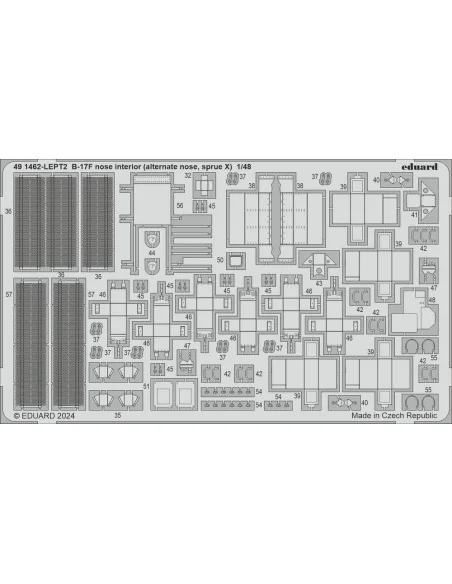 B-17F alternate nose (frame X) PART I, 1/48 - Eduard Accessories BI...