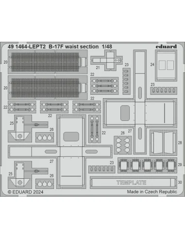B-17F alternate nose (frame X) PART I, 1/48 - Eduard Accessories BI...