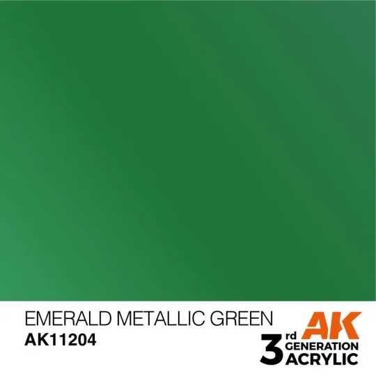 Emerald Metallic Green 17ml - AK Interactive AK11204