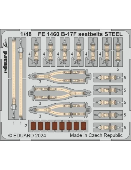 B-17F alternate nose (frame X) PART I, 1/48 - Eduard Accessories BI...