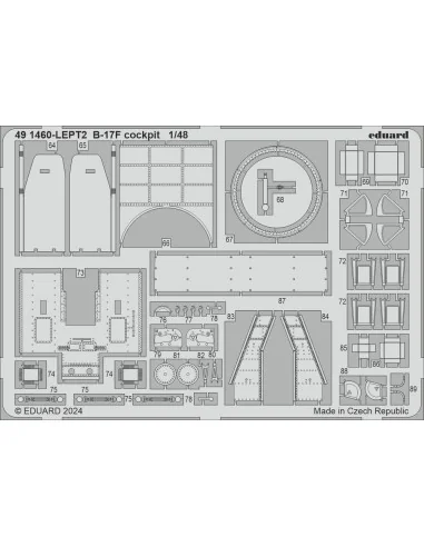 B-17F regular nose PART I, 1/48 - Eduard Accessories BIG49427