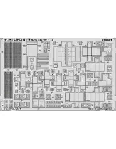 B-17F regular nose PART I, 1/48 - Eduard Accessories BIG49427