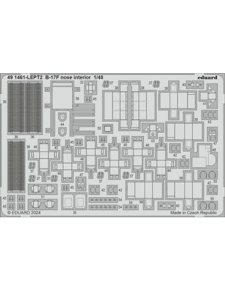 B-17F regular nose PART I, 1/48 - Eduard Accessories BIG49427