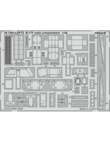 B-17F regular nose PART I, 1/48 - Eduard Accessories BIG49427