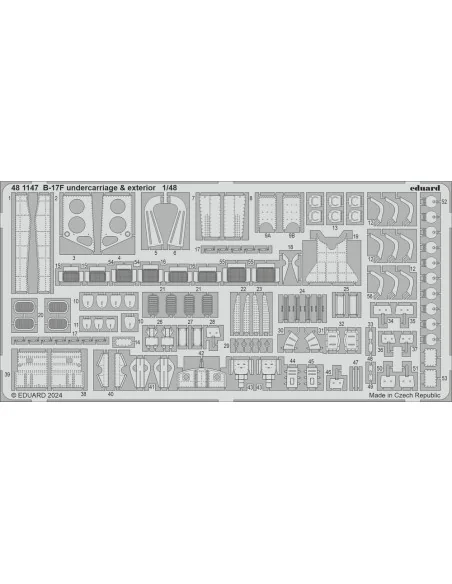 B-17F PART II, 1/48 - Eduard Accessories BIG49428