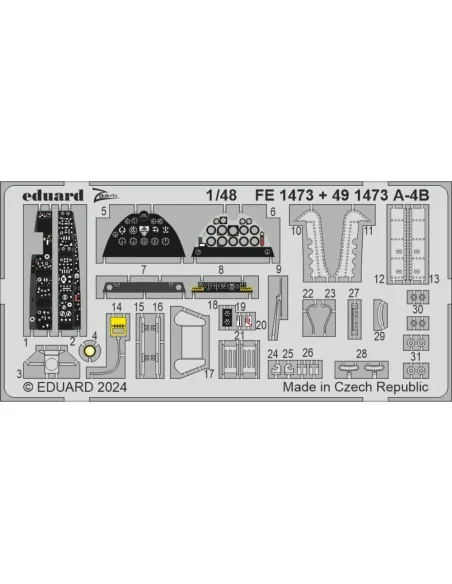 [NO_DESC] A-4B HOBBY 2000 / HASEGAWA, 1/48 - Eduard Accessories BIG...