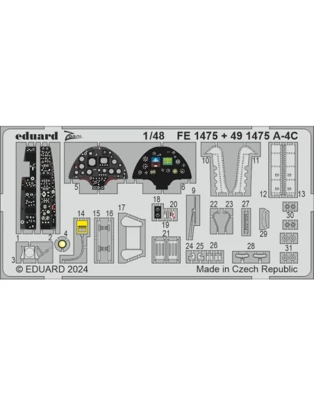 [NO_DESC] A-4C HOBBY 2000 / HASEGAWA, 1/48 - Eduard Accessories BIG...