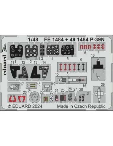 P-39N ARMA HOBBY, 1/48 - Eduard Accessories BIG49436